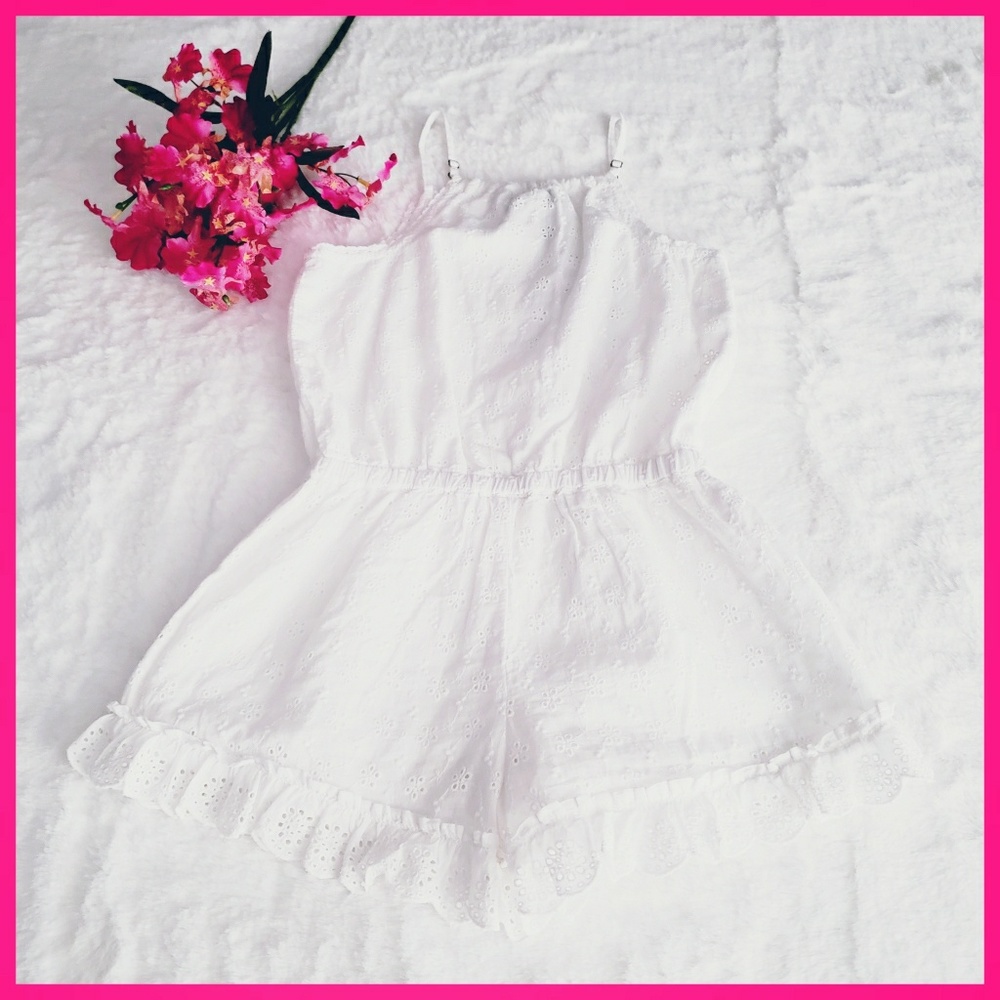 NWT Polo Ralph Lauren Romper Eyelet White 3/3T - Picture 2 of 8